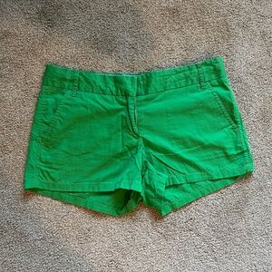 J. Crew City Shorts green, size 6